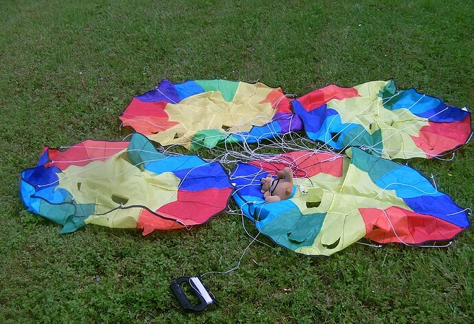 parachute kite network