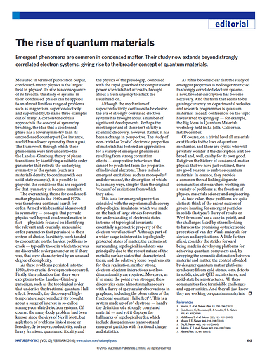 The rise of quantum materials - nphys3668.pdf