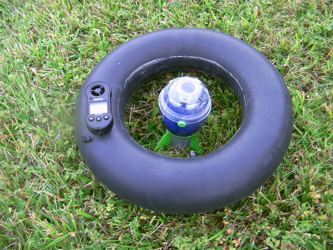 aerodynamic toy inside the tire