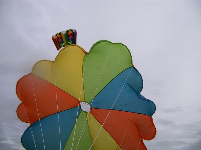 Parachute 5 m² sled 1.7 m² a